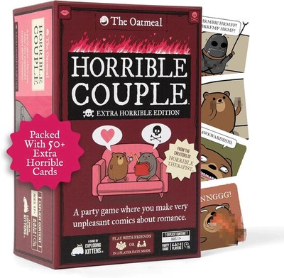 Exploding Kittens Horrible Couple   Extra Horrible Edition   Party Game for 2-8