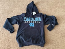 Champion UNC North Carolina Tar Heels Baseball Navy Hoodie NWT Sz XS