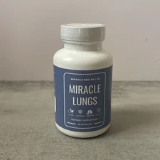 Miracle Lungs Supplement: 60 Caps for Stronger Lungs and Better Breathing