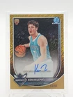 KON KNUEPPEL 2025-26 BOWMAN CHROME GOLD SHIMMER ROOKIE AUTO /50 #BCA-KK Q7195