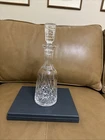 Vintage Waterford Crystal Lismore Tall Heavy Decanter With Cut Stopper 13.5"