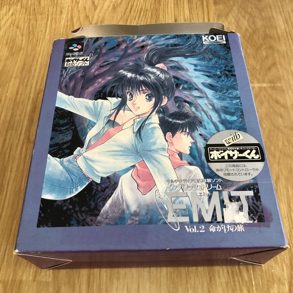 EMIT Vol.2 Death Trip Super Famicom Game Boxed w/ CD & Adapter KOEI Japan - Image 4 of 4