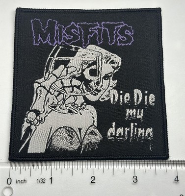 misfits die die my darling  Black Border Woven Patch 