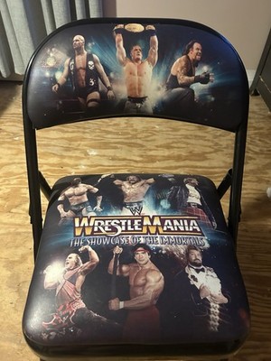 WWE Wrestlemania Folding Chair Showcase Of The Immortals | eBay