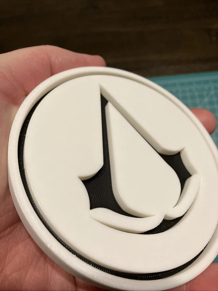 3D Printed Assassin’s Creed Logo Sign Display Fan Art Video Game Assassins - Image 3 of 4