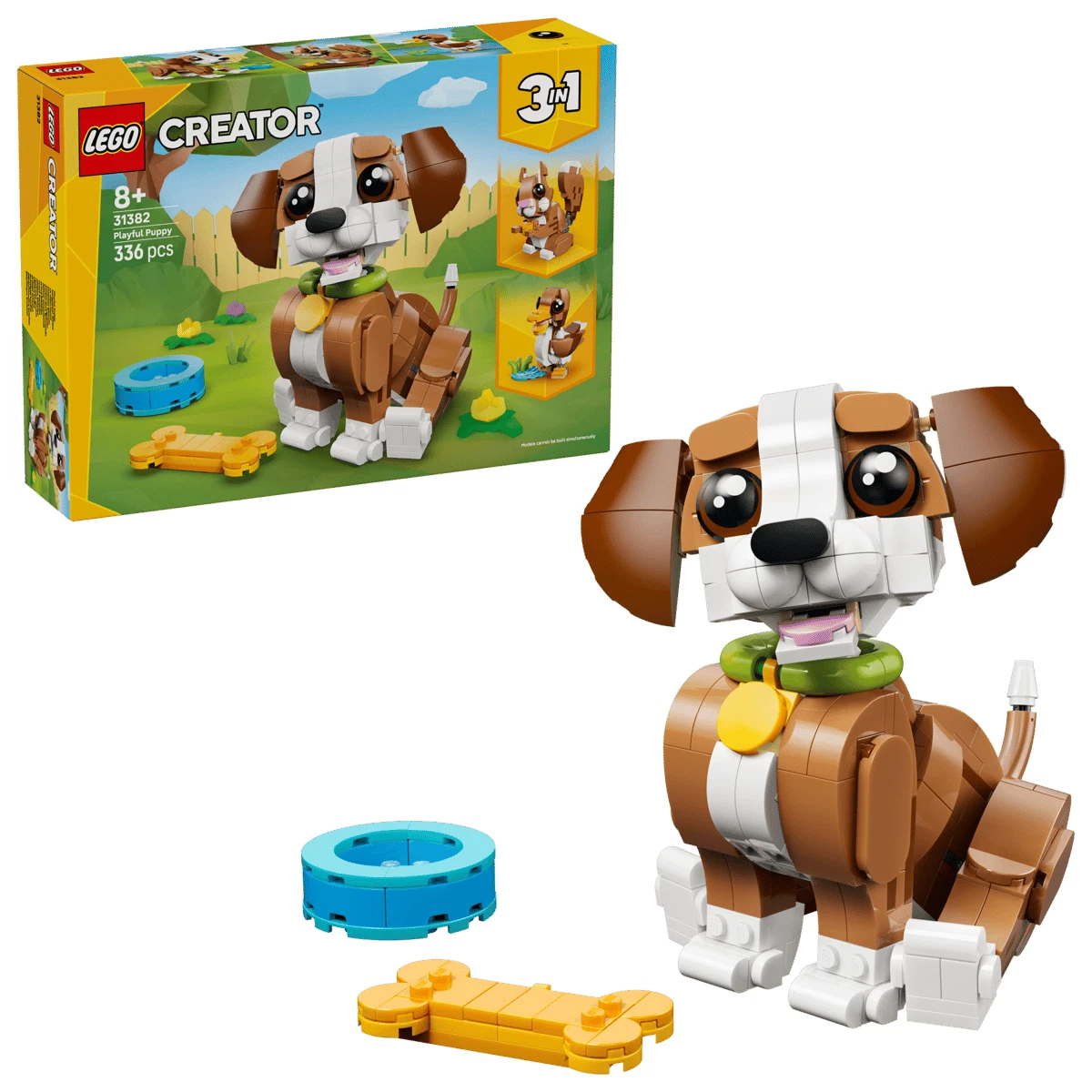 Lego Creator Playful Puppy Dog 3 in 1 Squirrel Duck - 31382 - NEW