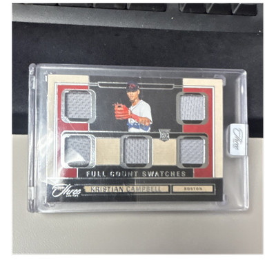 Panini 2025 Three and Two Full Count Swatches Kristian Campbell FCS-KC Red Sox
