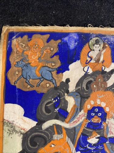 Antike mongolische tibetisch buddhistische Miniatur Tsakli Thangkas Mongolei #25-14x20 - Bild 7 von 8