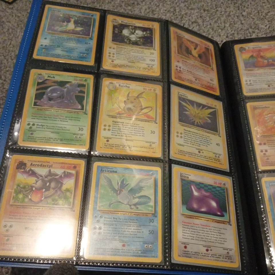 Full Complete Fossil WOTC Pokémon Card Set 62/62 3 1st editions included, Folder - Image 2 of 4