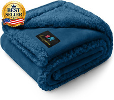 Waterproof Blanket for Large Dog, Reversible Sherpa Couch Cover