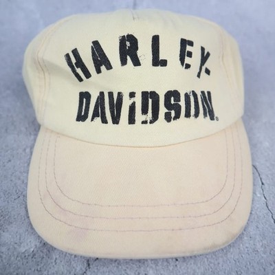 Harley Davidson Kids Cap Cream 2-4T Classic Font Biker Style Hat