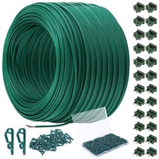360 Ft Christmas SPT-2 Electric Wire, 125 Pcs SPT-2 Zip Cord Wire Set with Pl...