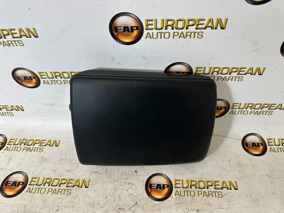 2017-19 AUDI B9 A5 S5 A4 S4 CENTER CONSOLE MOUNTED ARM REST LID BLACK LEATHER - Image 2 of 4