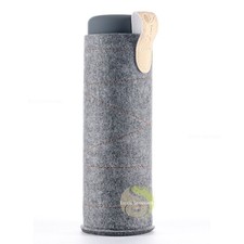 Housse pour bouteille nomade Inu! gris foncé VitaJuwel