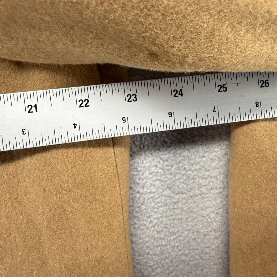 Vintage Hickey Freeman Jacket Men's 44 Large Brown Shirt Camel Hair Lined 70s - product detail image 5