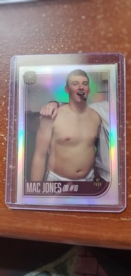 2021 Super Glow 1st Ever Mac Jones RC Silver Glow Cigar Patriots