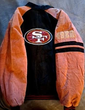 G-III CARL BANKS SAN FRANCISCO 49ers SUEDE/LEATHER JACKET XXL