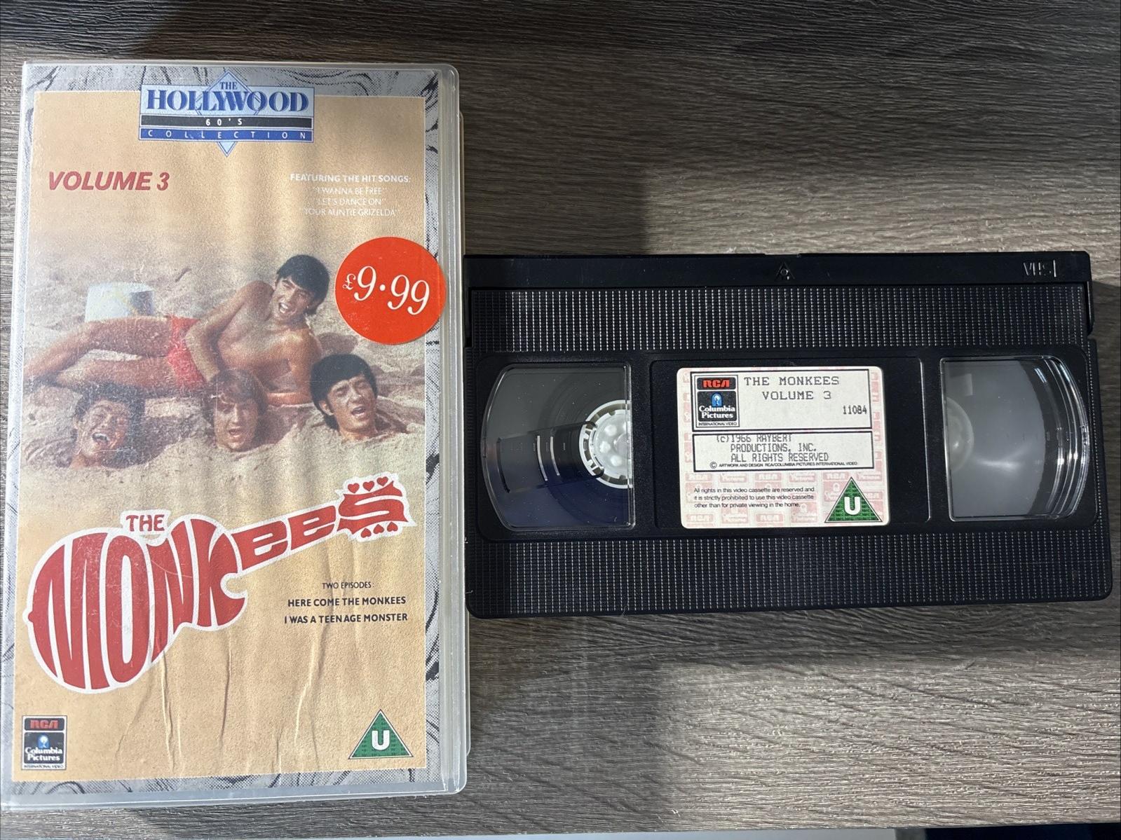 THE MONKEES - Volume 3 Television Series  :  VHS Video - Columbia Pictures : VG+