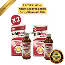2 BOXES x 60ml RidPed Lotion Original Benzyl Benzoate 25 exp: 3/2027 Free Ship