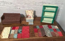 1950s Handcrafted Dollhouse Furniture Set Vintage