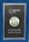 1882 CC Carson City Silver Morgan Dollar - Uncirculated - with Box & Note