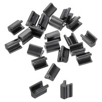20 StüCk ReißVerschluss-Stopper FüR Zipper, #8 Geschlossen, Metallisch Schwarz