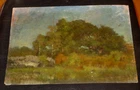 Auguste Anastasi (1820-1889) Landscape Painting, Forest, Fontainebleau, Barbizon