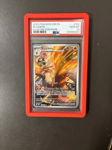 Pokémon TCG Blaziken Destined Rivals Illustration Rare Card 192/182 PSA 10