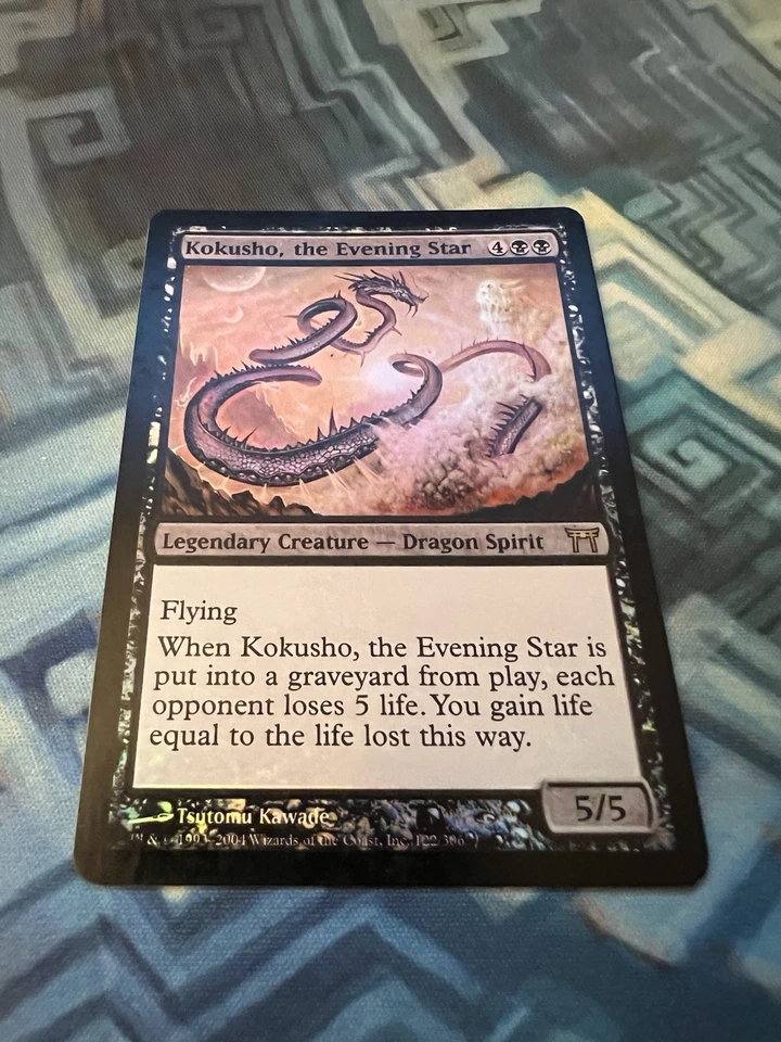 MTG Foil Kokusho, the Evening Star MP Champions of Kamigawa - Image 3 of 4