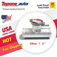38mm 1.5 Aluminum Radiator Coolant Inline Filler Neck Upper Hose W Cap 1-12 38mm 1.5 Aluminum Radiator Coolant Inline Filler Neck Upper Hose W Cap 1-12