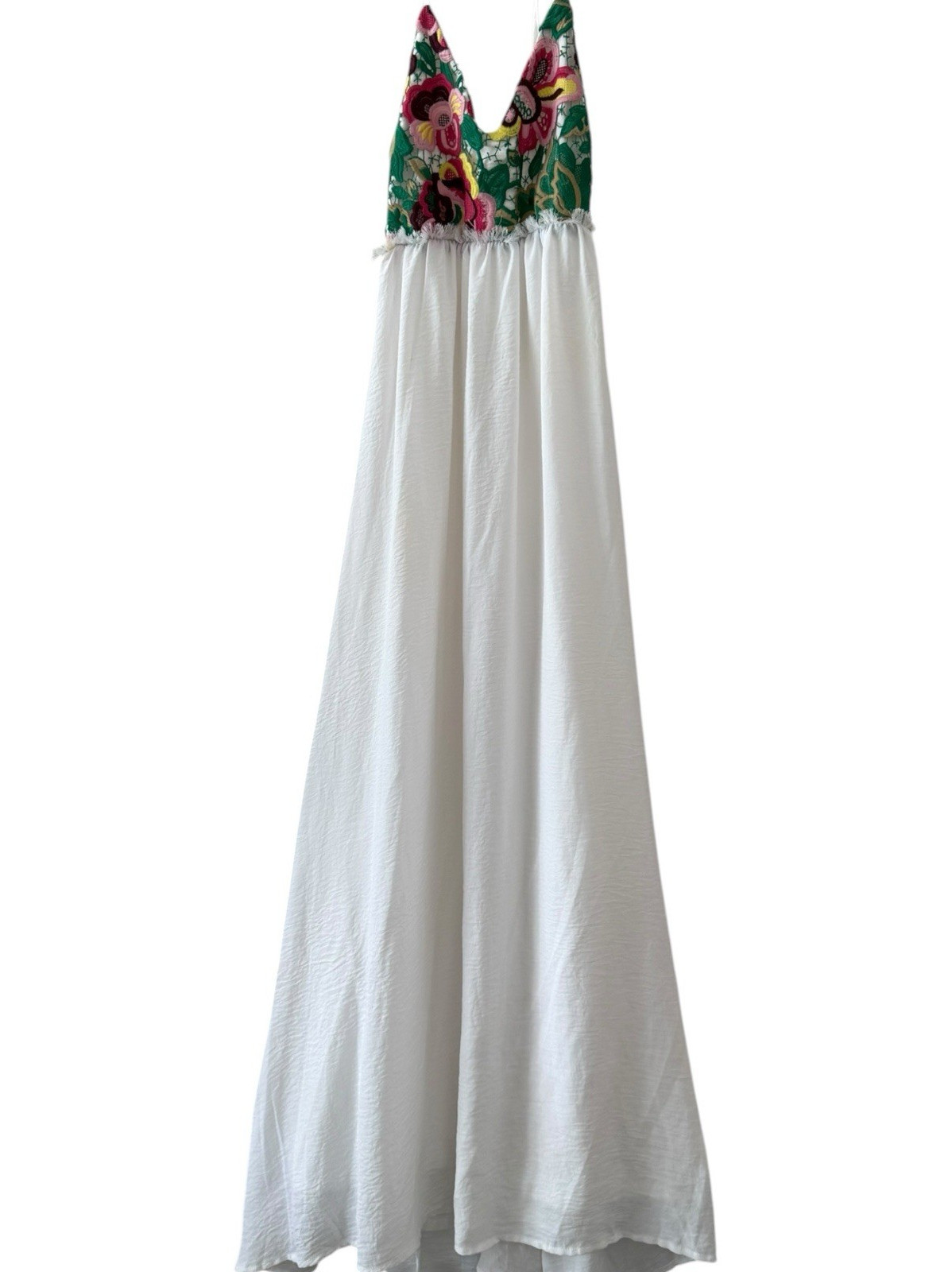 cream mesh dress Cream Wavy Textured Mesh Strapless Midi Dress