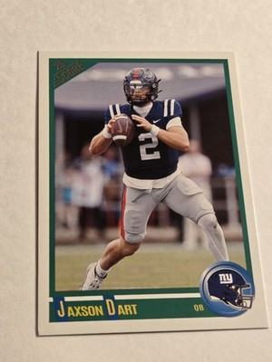 2025 Panini Score Jaxon Dart Rookie #9 Score 35th Retro Anniversary NY Giants RC