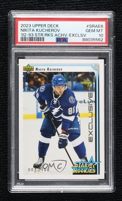 2023-24 Upper Deck Series Achievement 1/100 Nikita Kucherov PSA 10 GEM MT 17p7
