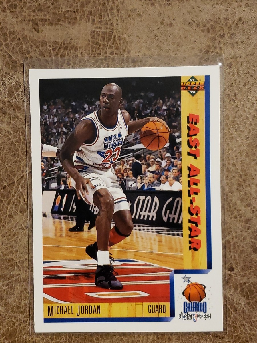 Michael Jordan Basketball Card 1992 Upper Deck East All Star #452 