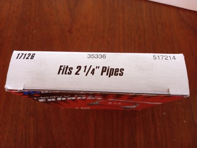 Nickson 17126 Heavy Duty Exhaust Clamp 2-1/4'', 3/8'' U-Bolt New Unopened
