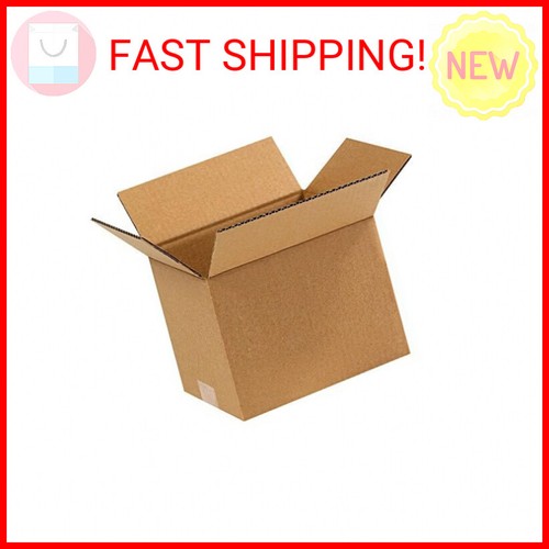 Aviditi 977 Corrugated Cardboard Box 9" L x 7" W x 7" H, Kraft, for Shipping, Pa