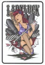 LADY LUCK SEXY sign Metal funny man cave house decor  N100