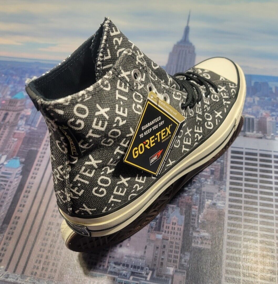 Converse Chuck 70 Hi High Top Gore-Tex All Over Logo Black Converse Chuck 70 Hi High Top Gore-Tex All Over Logo Black