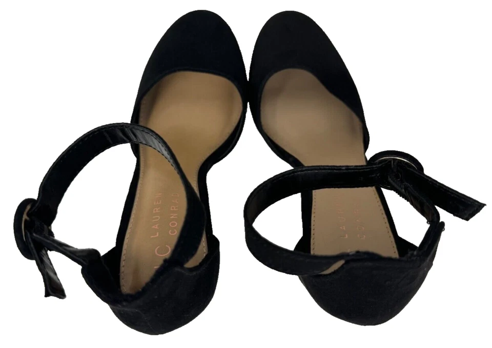 Vestido LC Lauren Conrad Feminino Hortênsia Conforto Salto Alto Preto Tamanho: 9.5 70PQ - Imagem 3 de 4