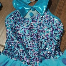 Curtain Call Costumes CME blue purple tutu collar sequins dance costume