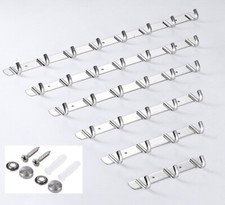 Coat Hook Stainless Steel Wall Mounted Hat & Clothing Rack Rail Hanger