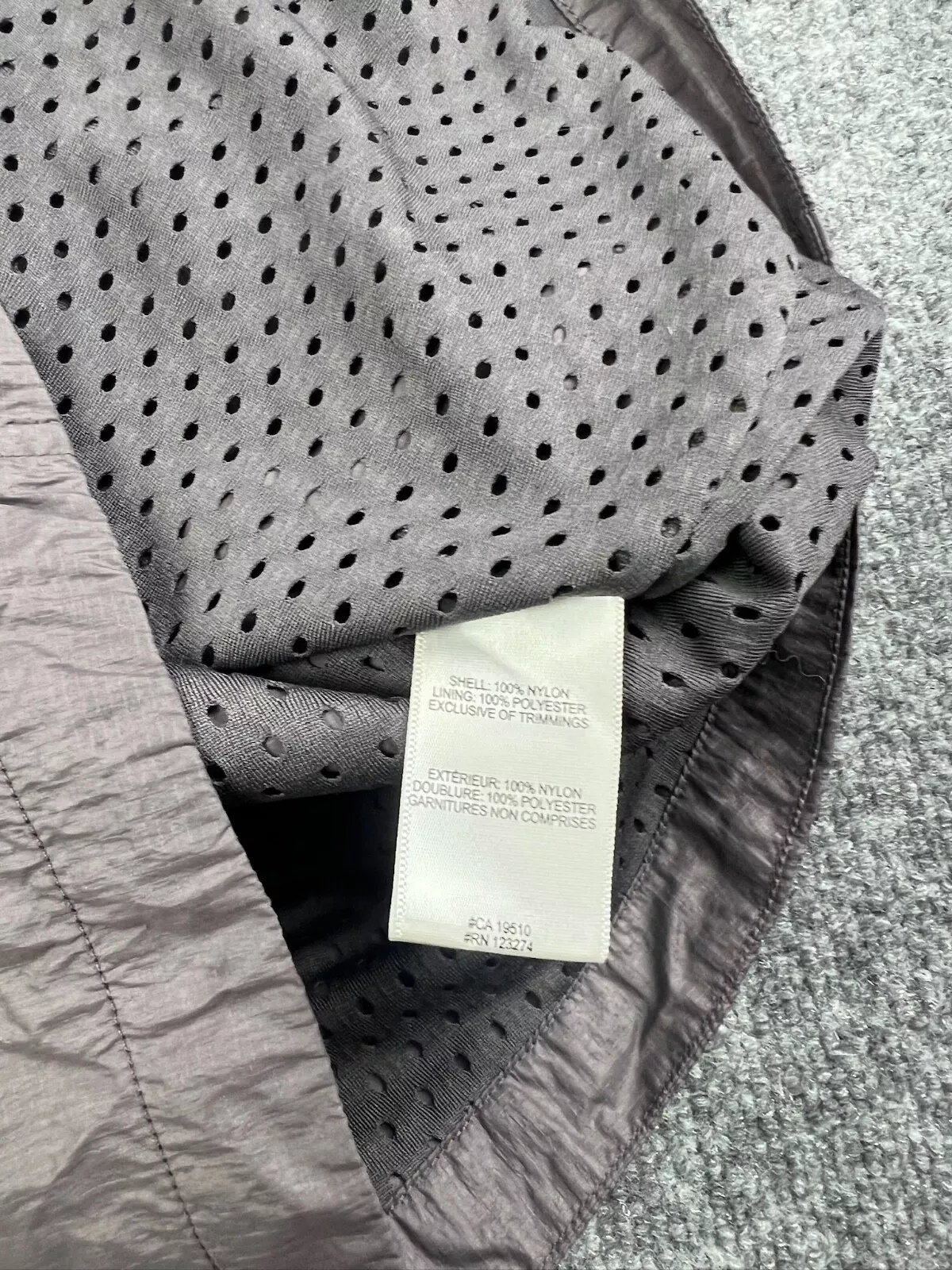 lole windbreaker full zip hooded water repellent jacket