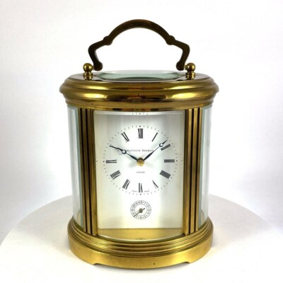 Matthew Norman London Carriage Clock - Tischuhr aus Messing & Glas