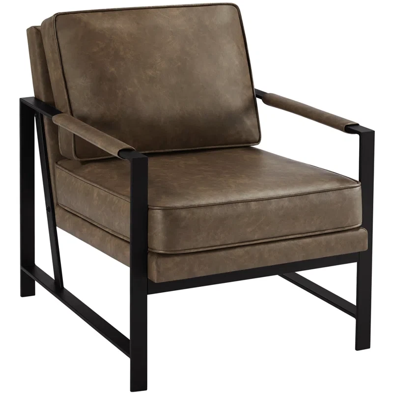 Low profile 2024 leather chair