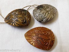 Antique Victorian Art Deco set of 3 Shoe dress Clips Buckles Buttons Pins