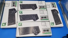 LOT OF 5/ QR-80 Wired Keyboard and Optical Mouse