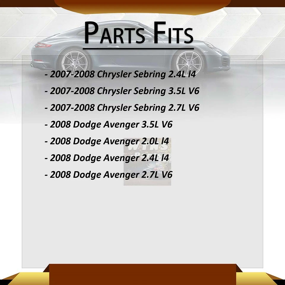 4x extremos de barra de amarre delanteros interiores exteriores para Chrysler Sebring 2007-2008 2,4 L Foto 2 de 4