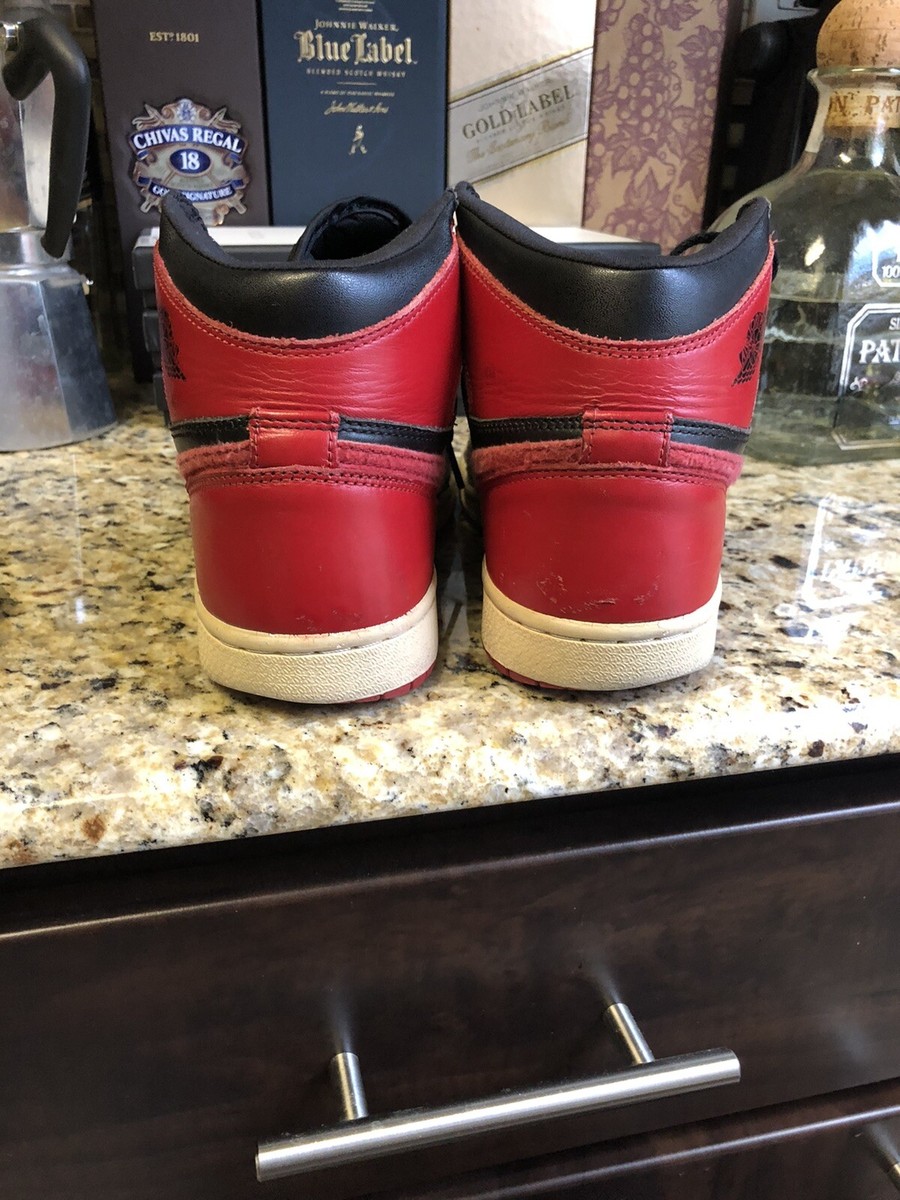 美品⭐︎Air Jordan 1 BRED ブレッド　2001 NIKE ナイキ AIR JORDAN 1 RETRO BRED 2001 28.5cm 136066-061