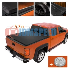Soft Roll Up Tonneau Cover For 2009-2019 Dodge Ram Crew 5.7 FT Bed