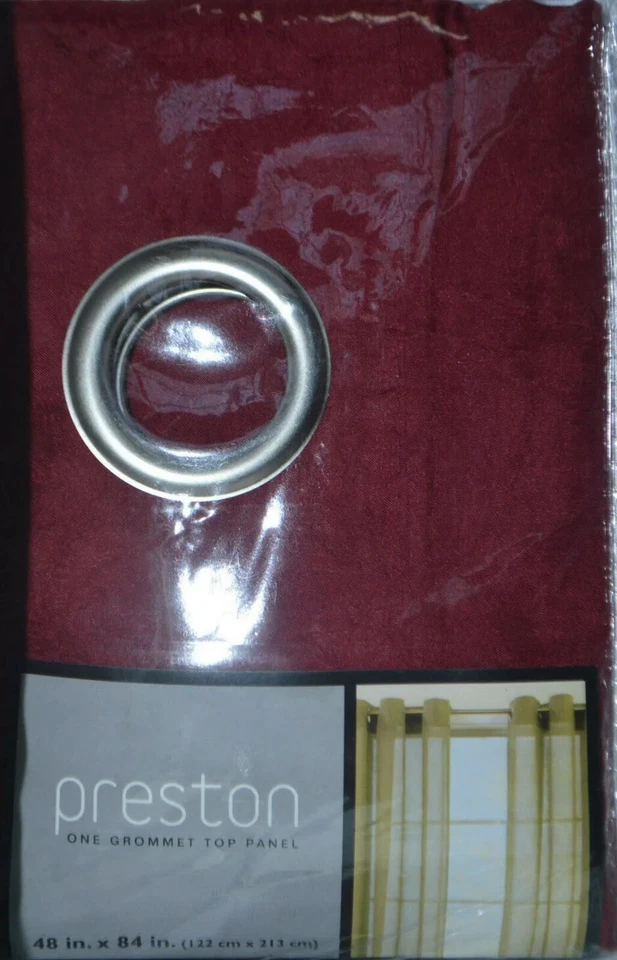 Panel superior Miller PRESTON One Grommet 48 pulgadas x 84" carmesí Foto 2 de 2
